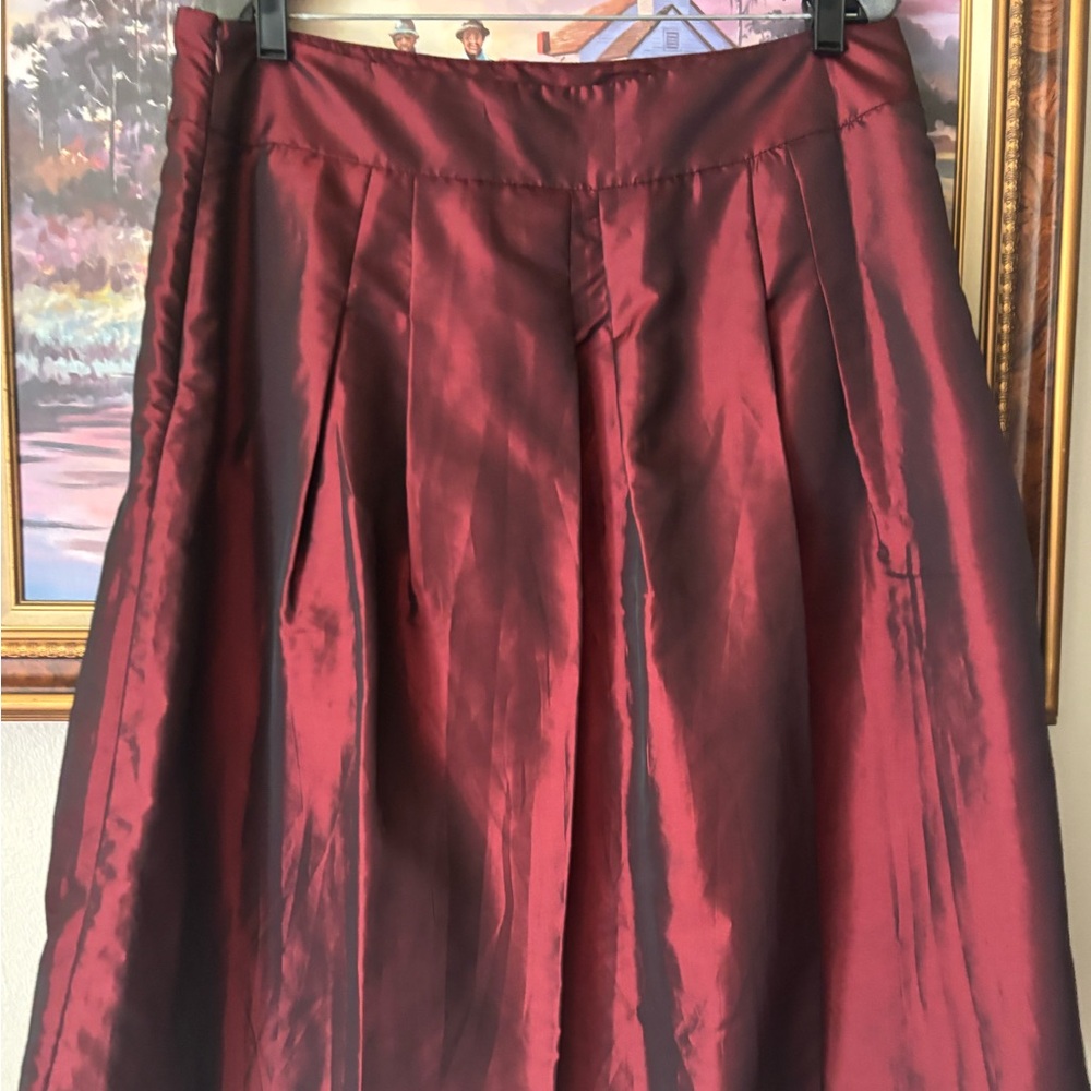 Elegant Burgundy Women's Skirt by Worthington